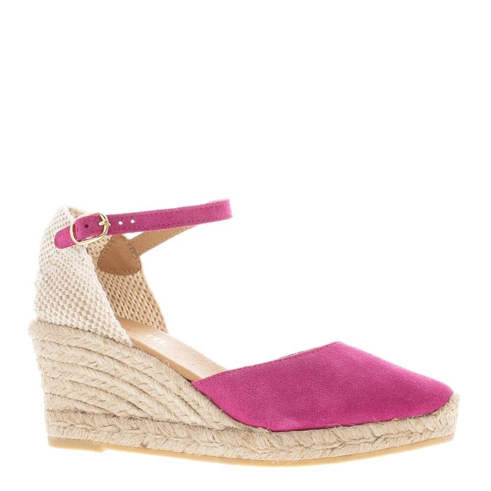 Cerise pink 2024 wedge sandals